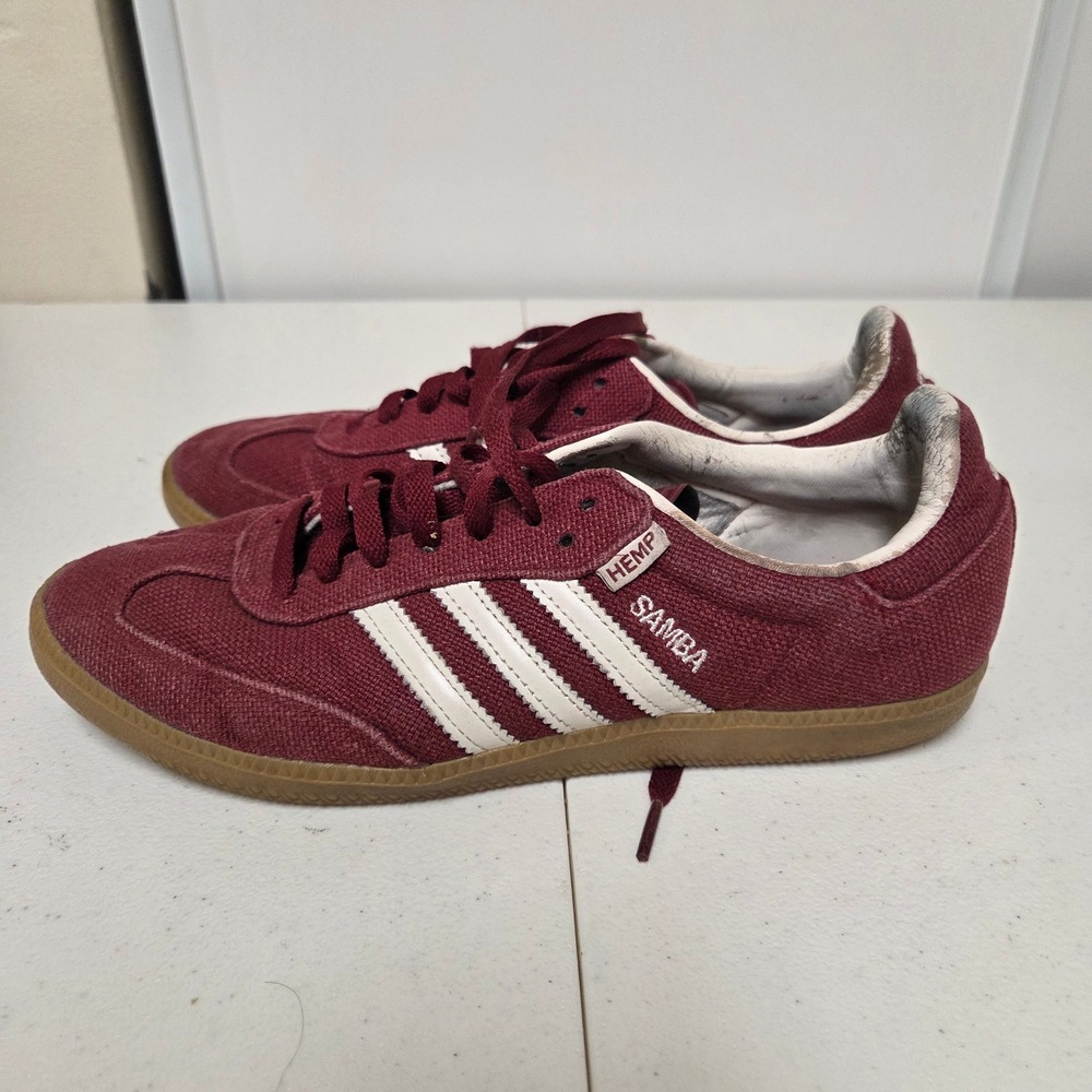 Adidas Samba Hemp Burgundy Maroon White Gum G50766 Mens Size 9 Sneakers 2012